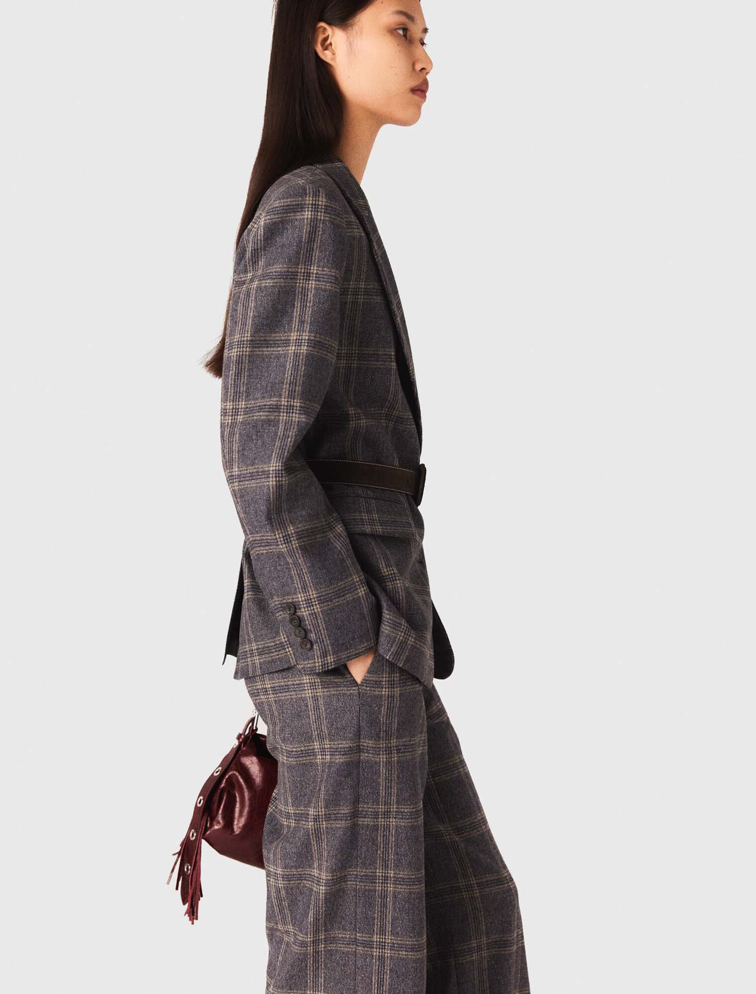 Veste de tailleur à carreaux 