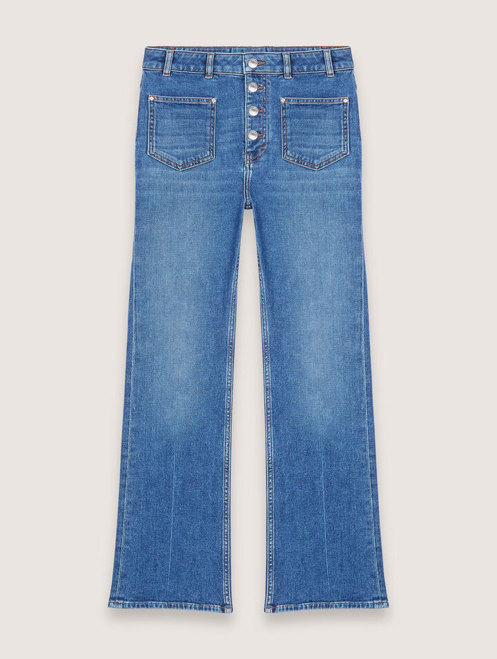 Double-pocket jeans with a slight flare