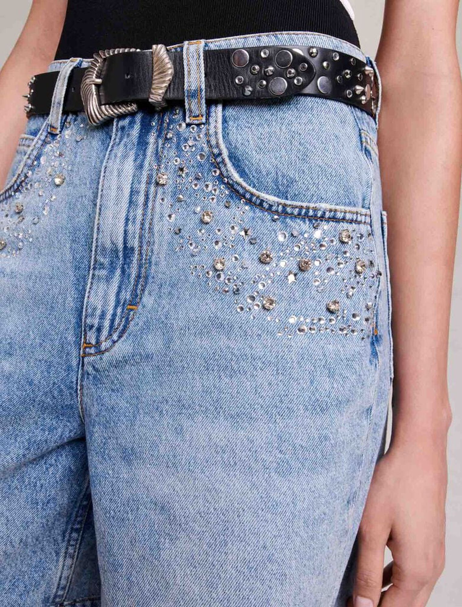 Ceinture grunge à studs