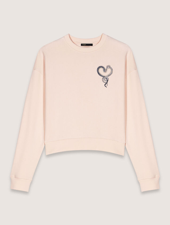 Sweatshirt brodé