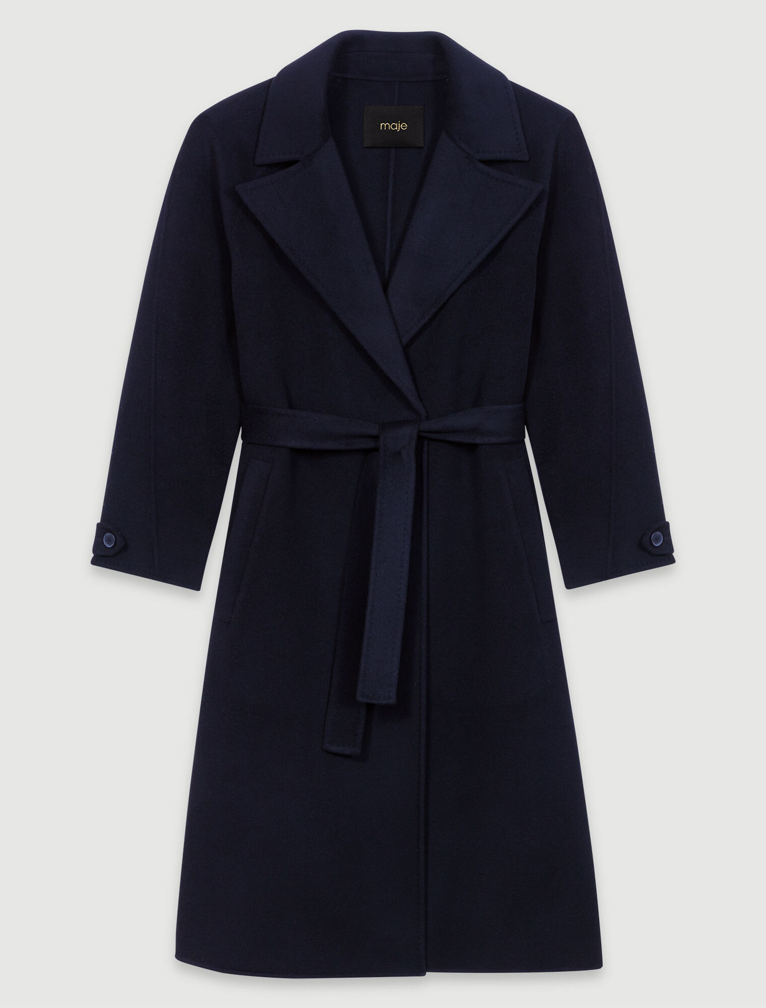 Manteau mi-long double face