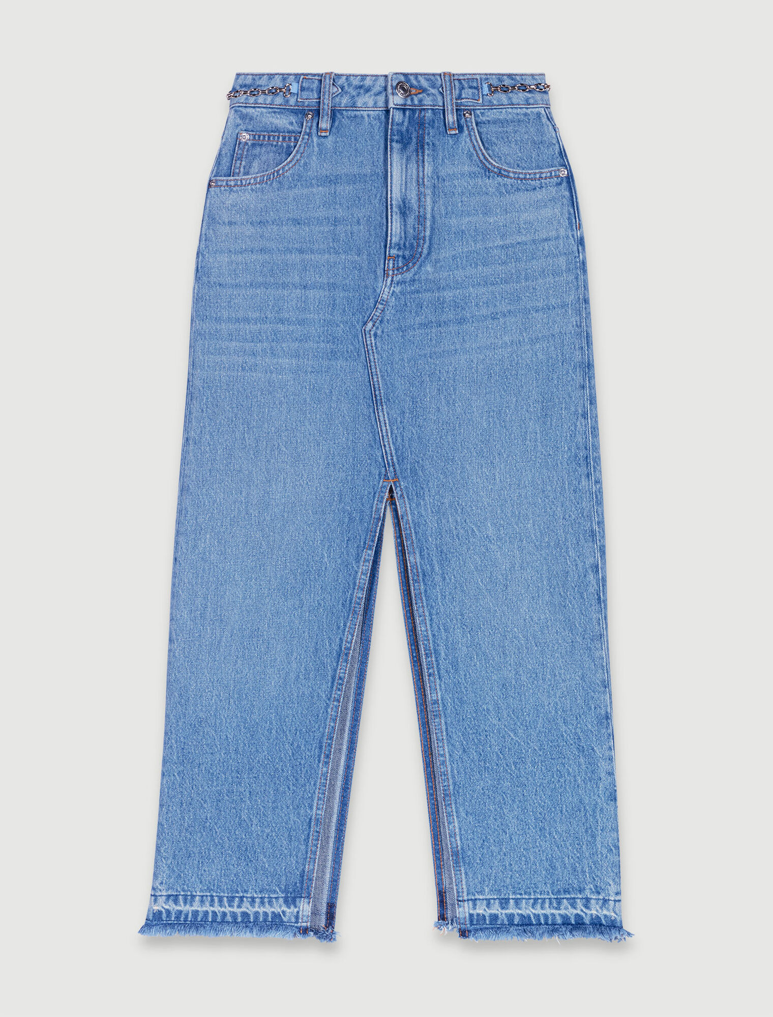 Jupe longue en denim