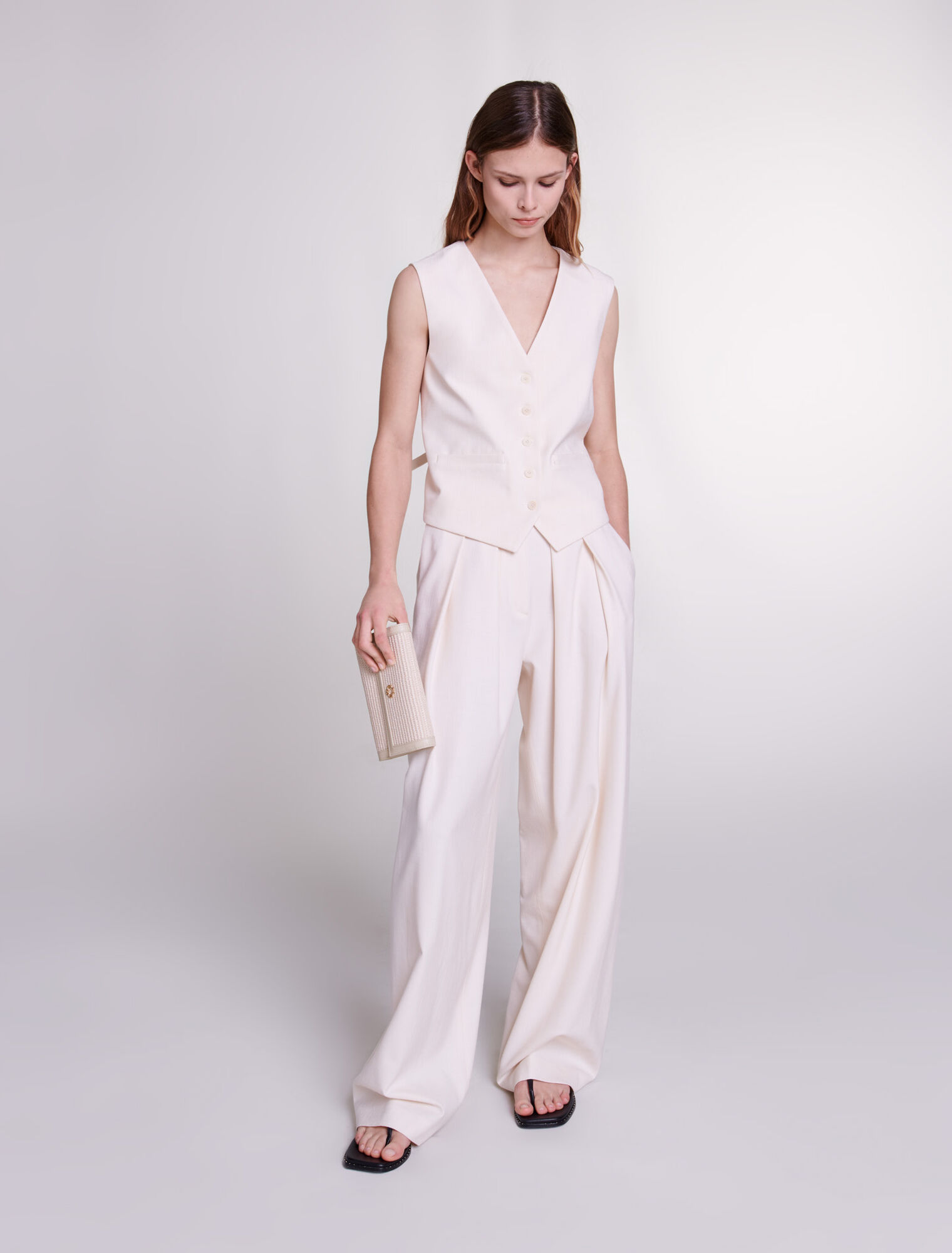Pantalon de tailleur large