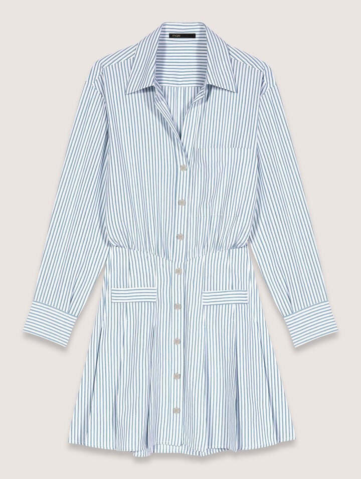 Robe chemise à rayures