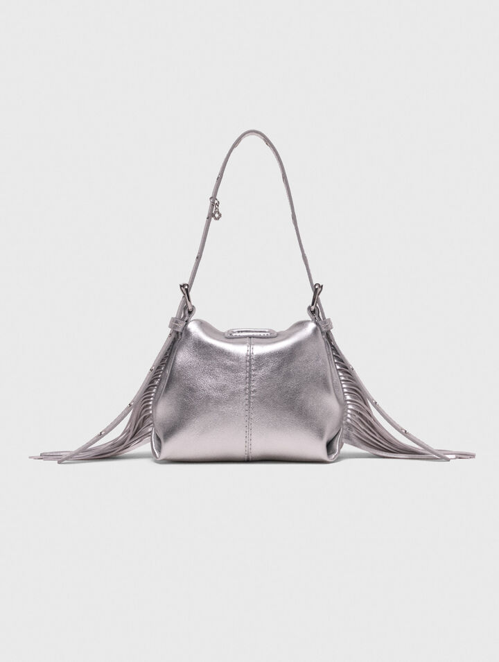 Sac Miss M micro en cuir m&eacute;tallis&eacute;