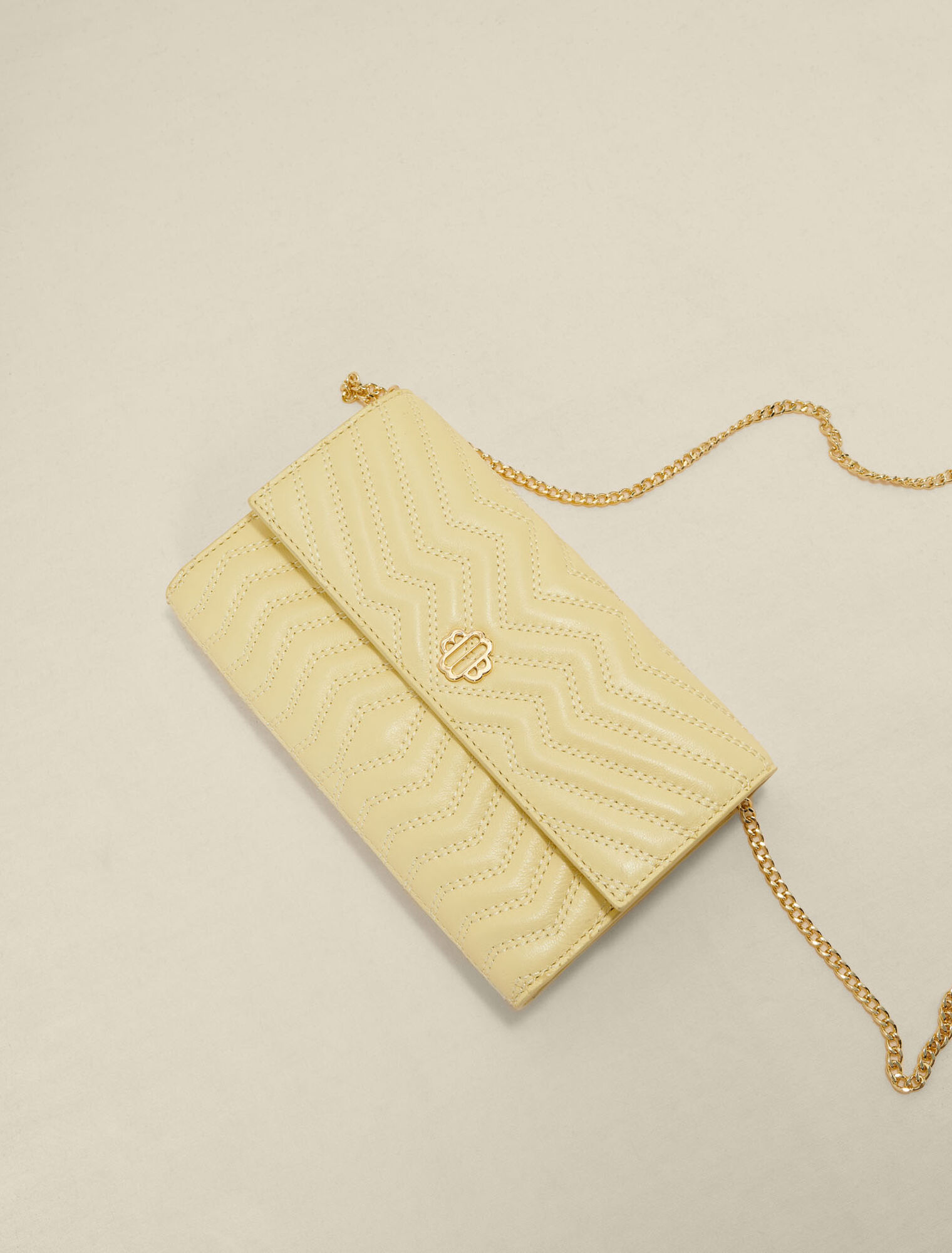 Leather wallet on chain