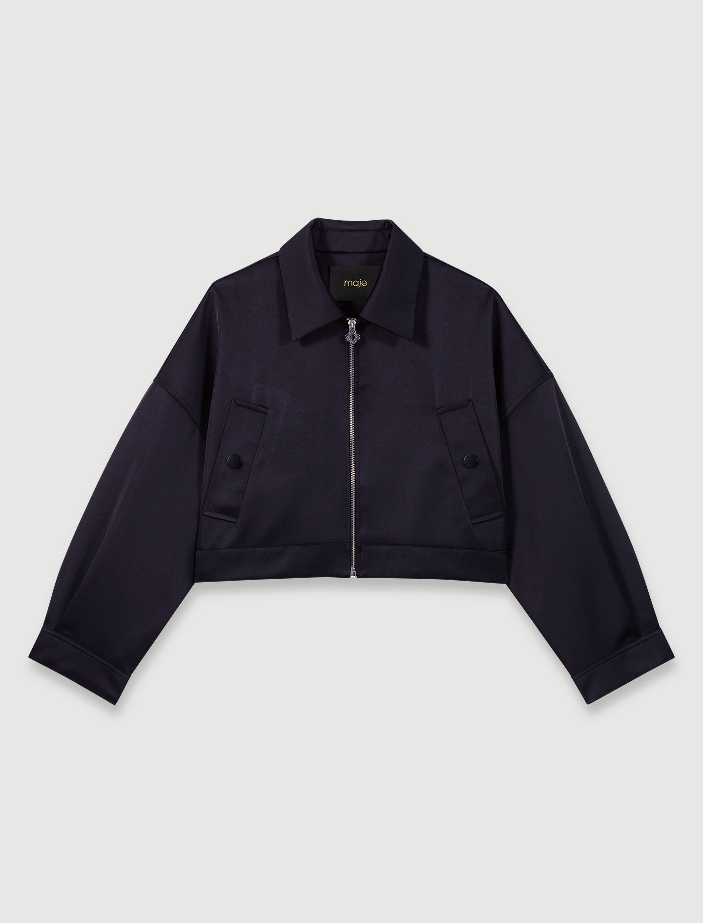 maje ジャケット Satin jacket