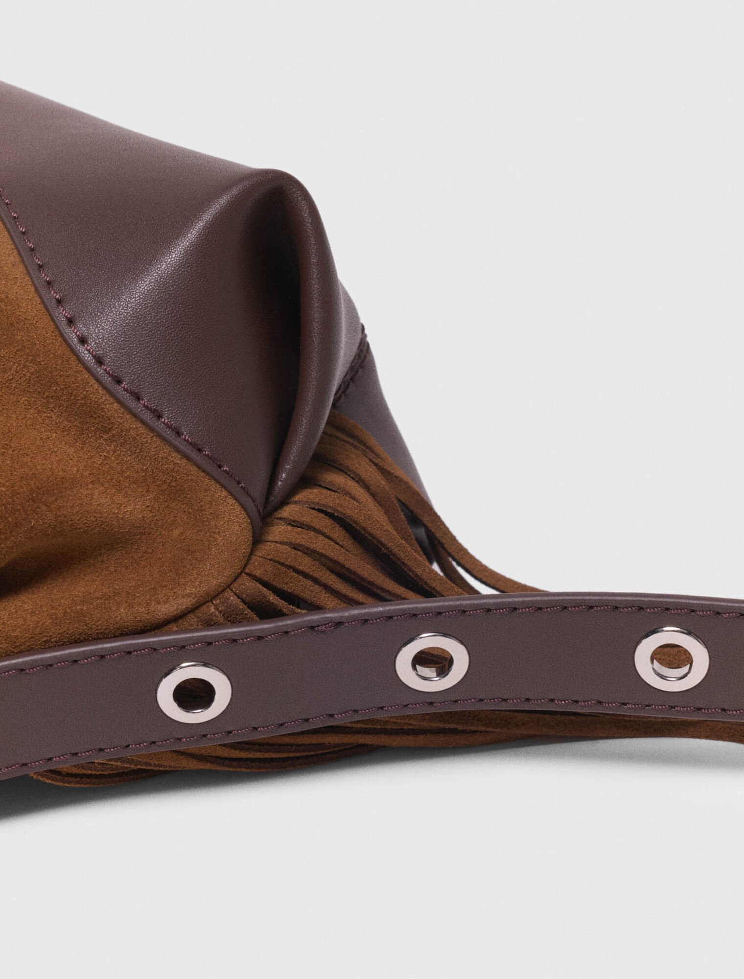 Sac Miss M mini en mix cuir/suède