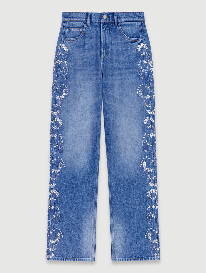 Embroidered jeans 