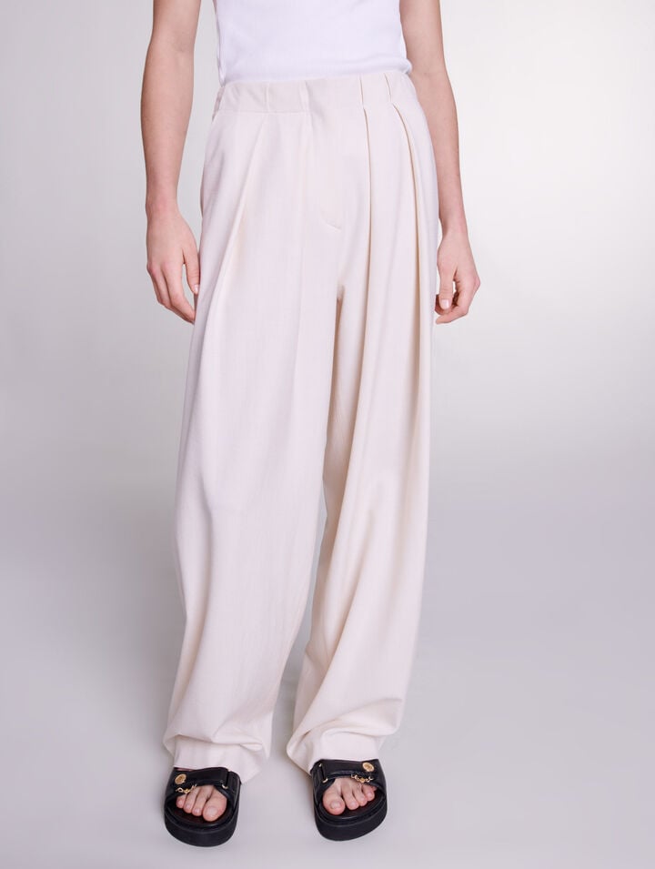 Pantalon de tailleur large