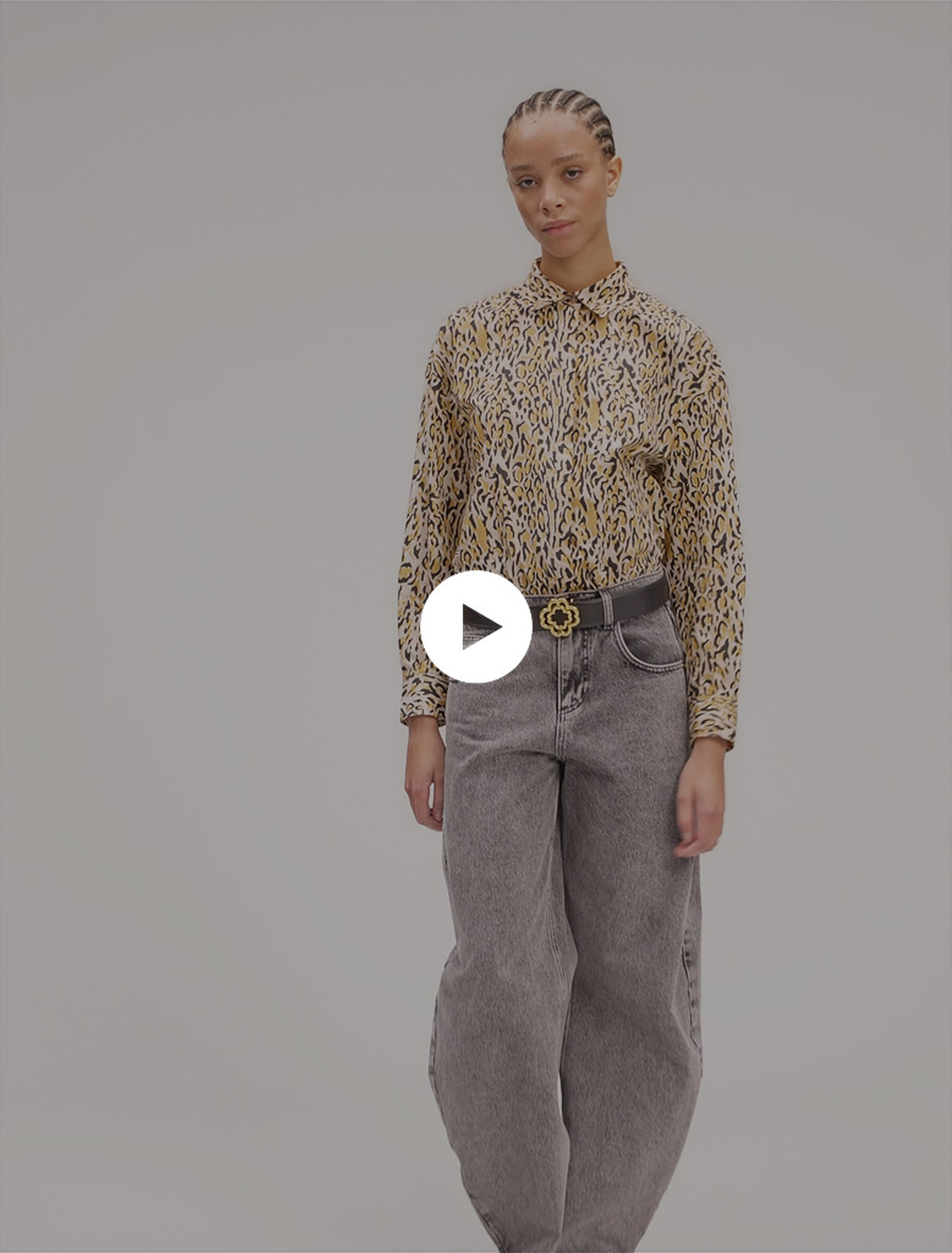 Chemise à imprimé leopard