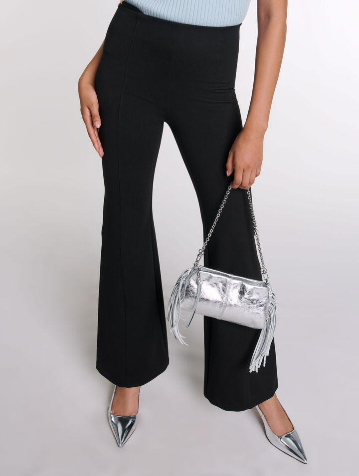 Pantalon évasé avec détail bijoux
