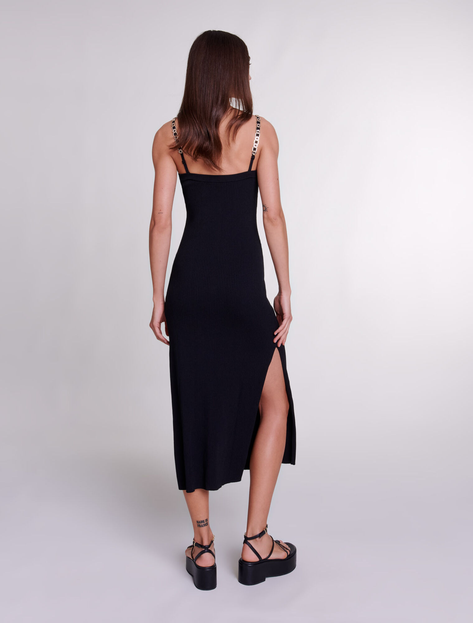 Robe longue en maille
