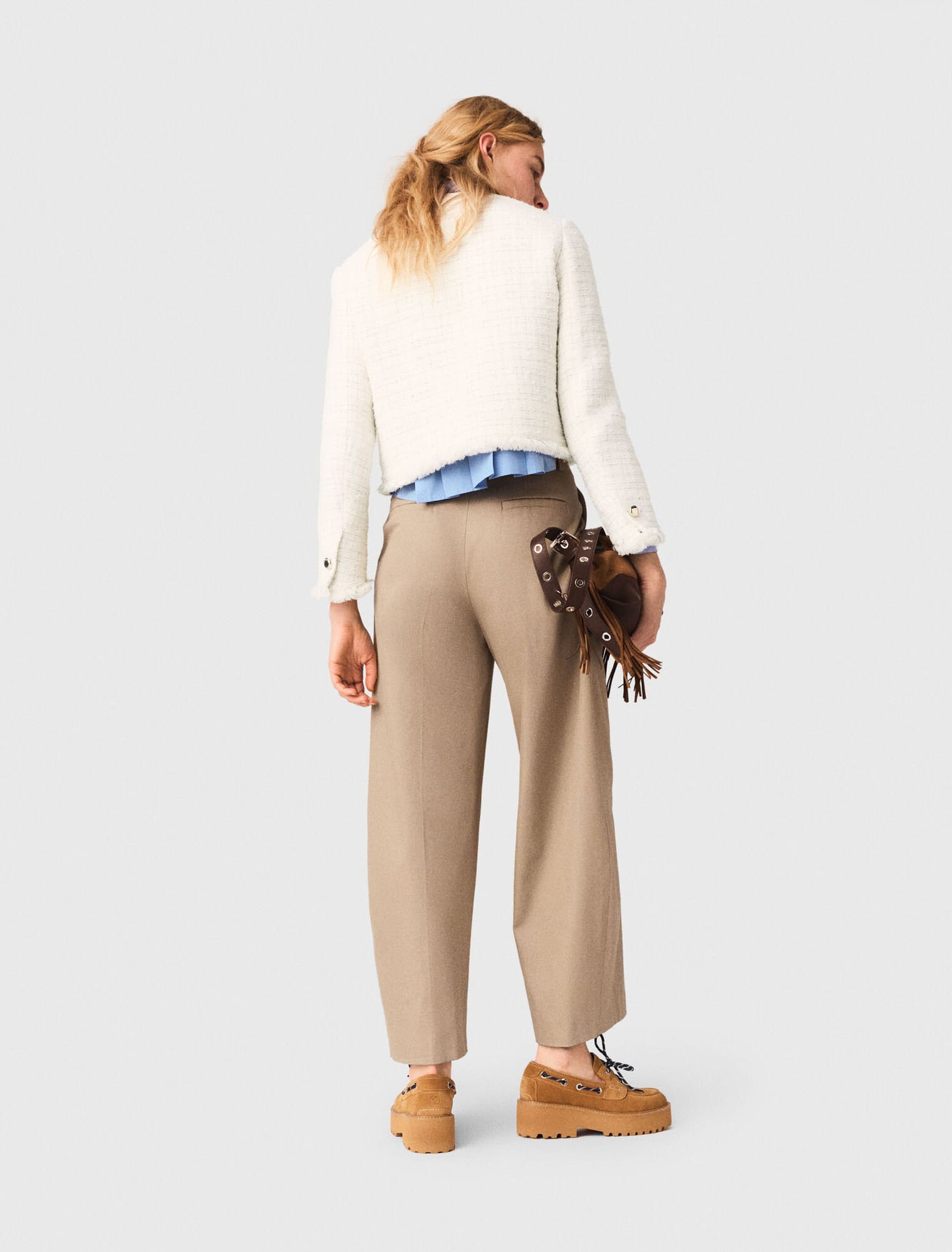 Veste courte en tweed