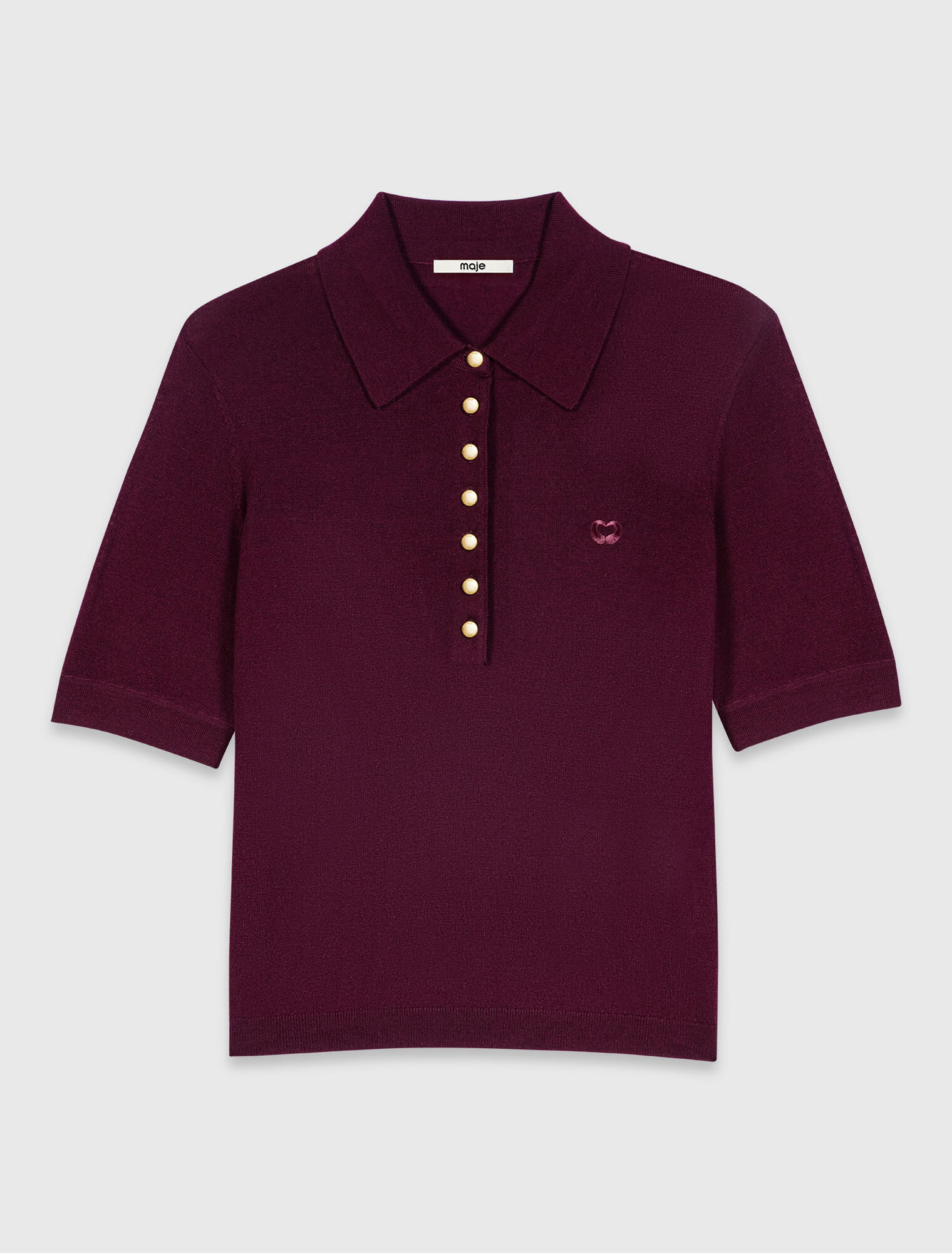 Polo collar sweater
