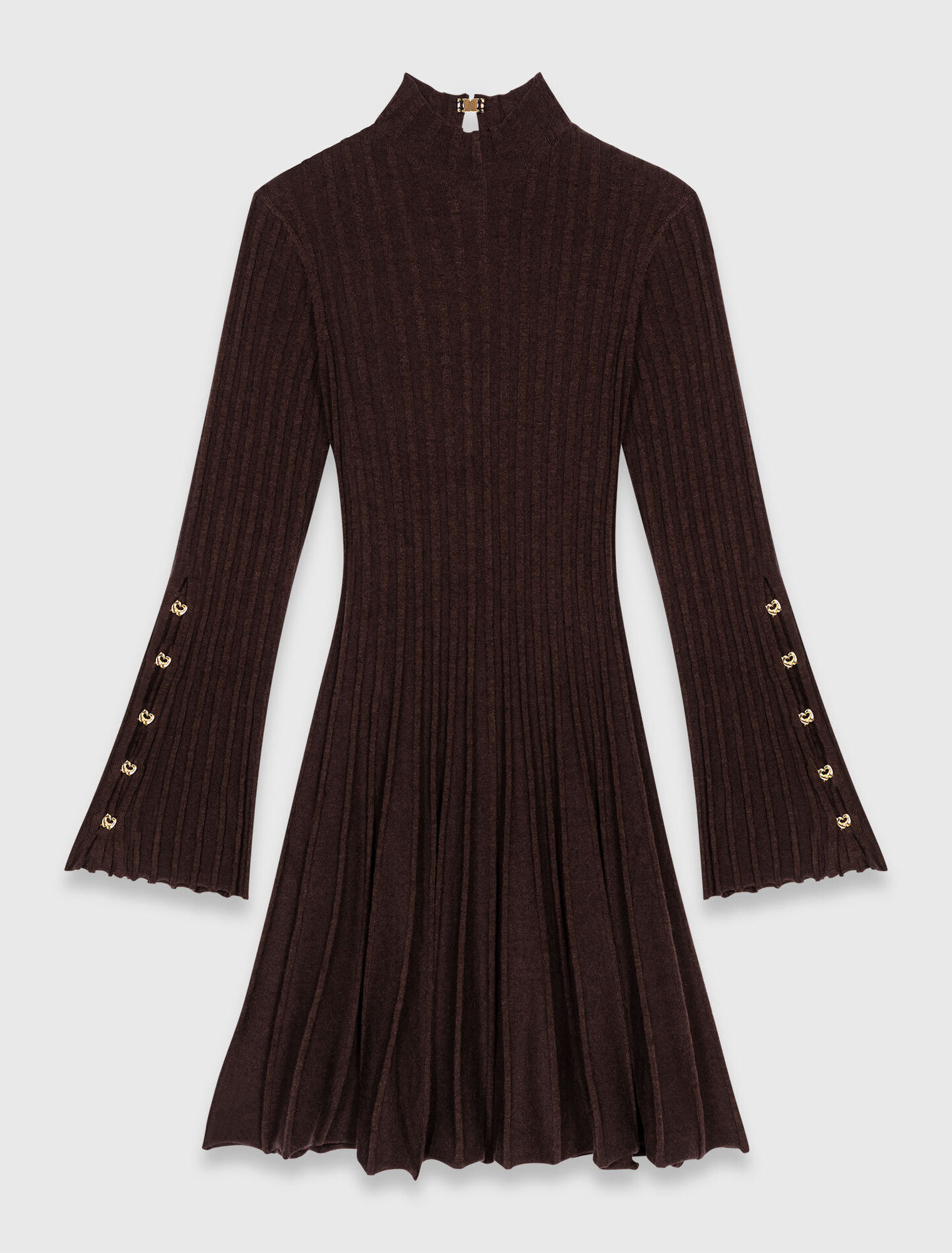 High-neck short skater dress
