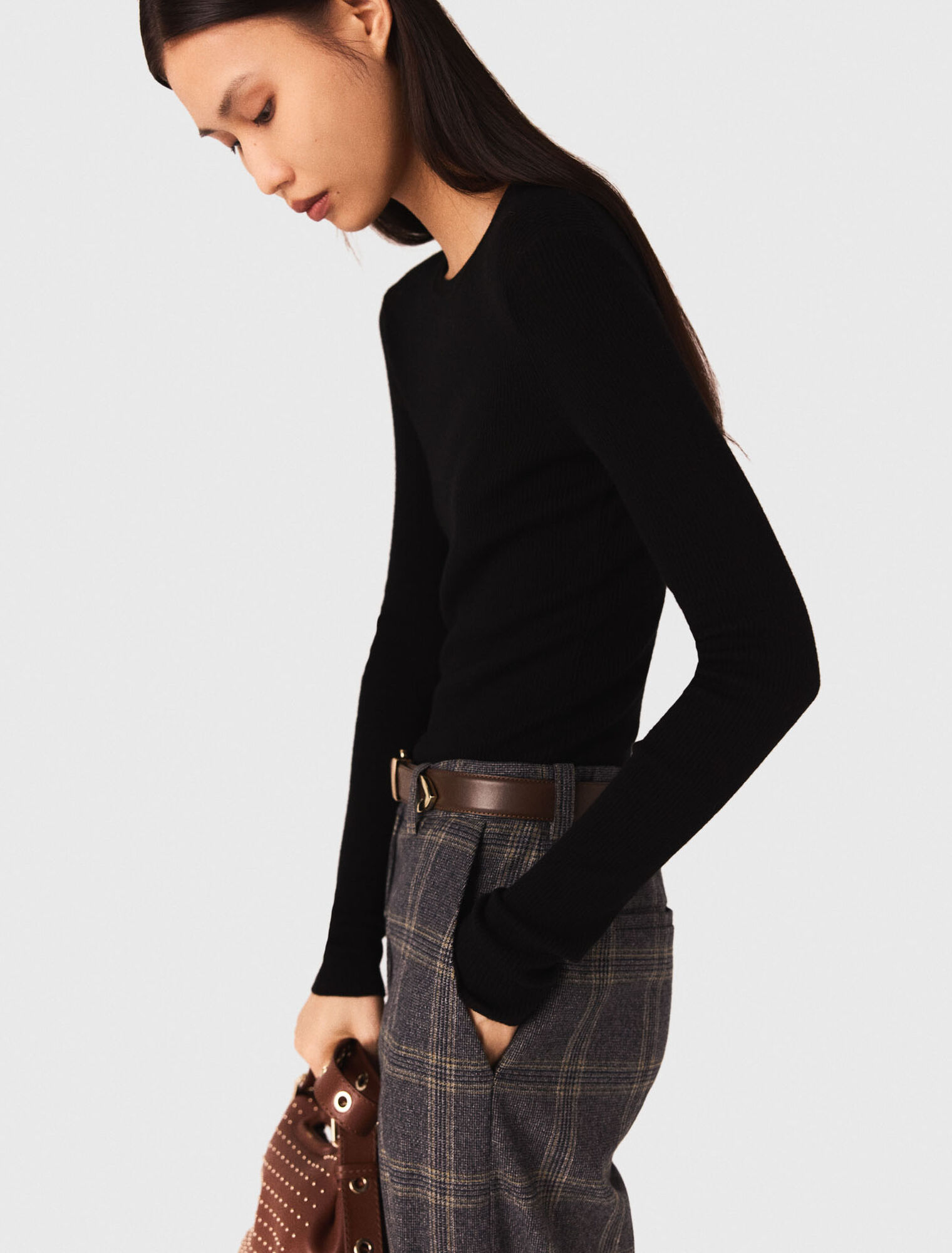 Pull col rond seconde peau