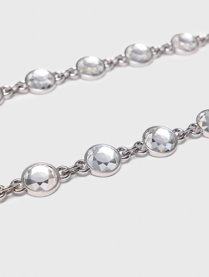 Rhinestone chain belt