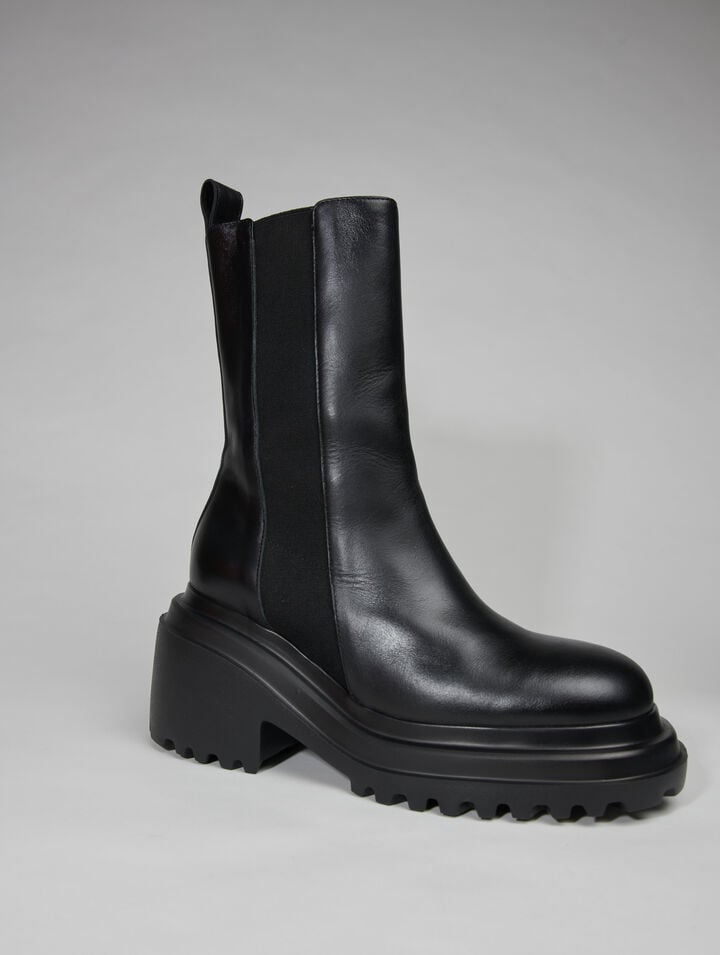 Bottines en cuir