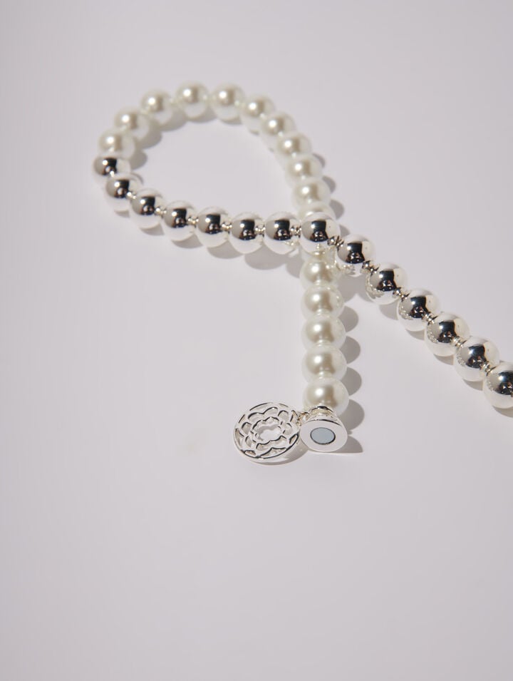 Mixed pearl choker necklace