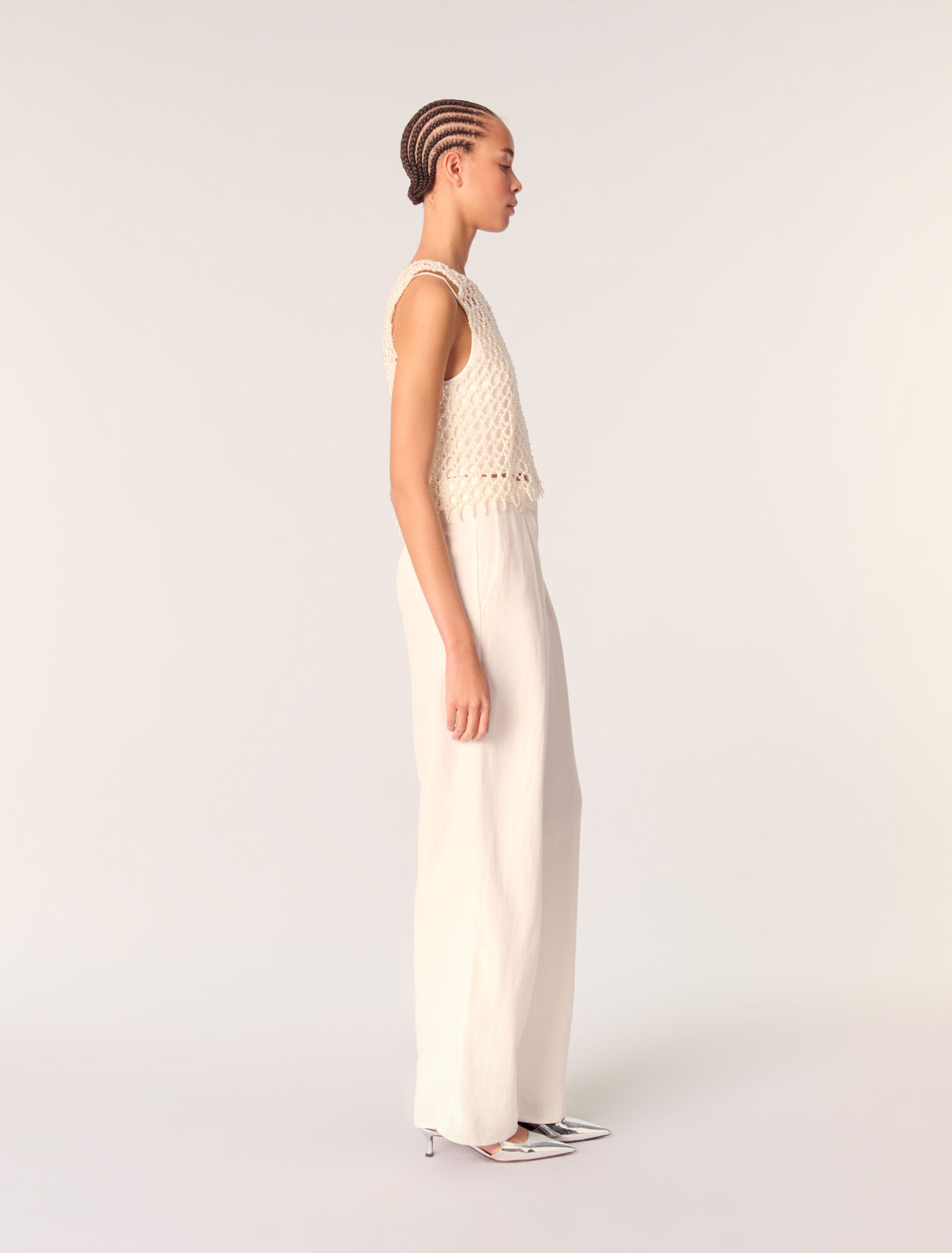 Pantalon de tailleur large