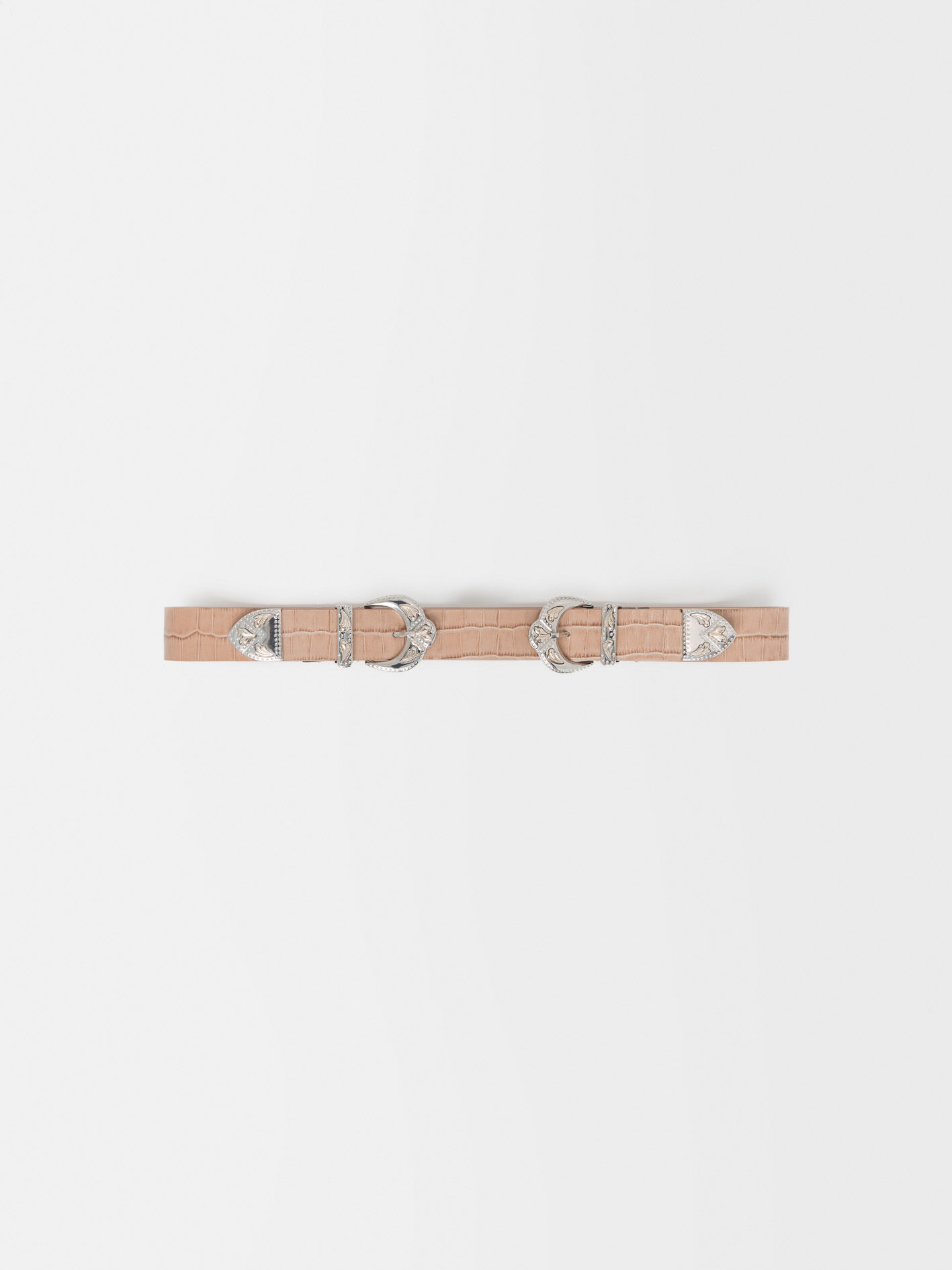 Ceinture double boucle western outlet