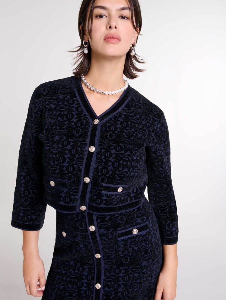 Robe 2-en-1 en maille velours