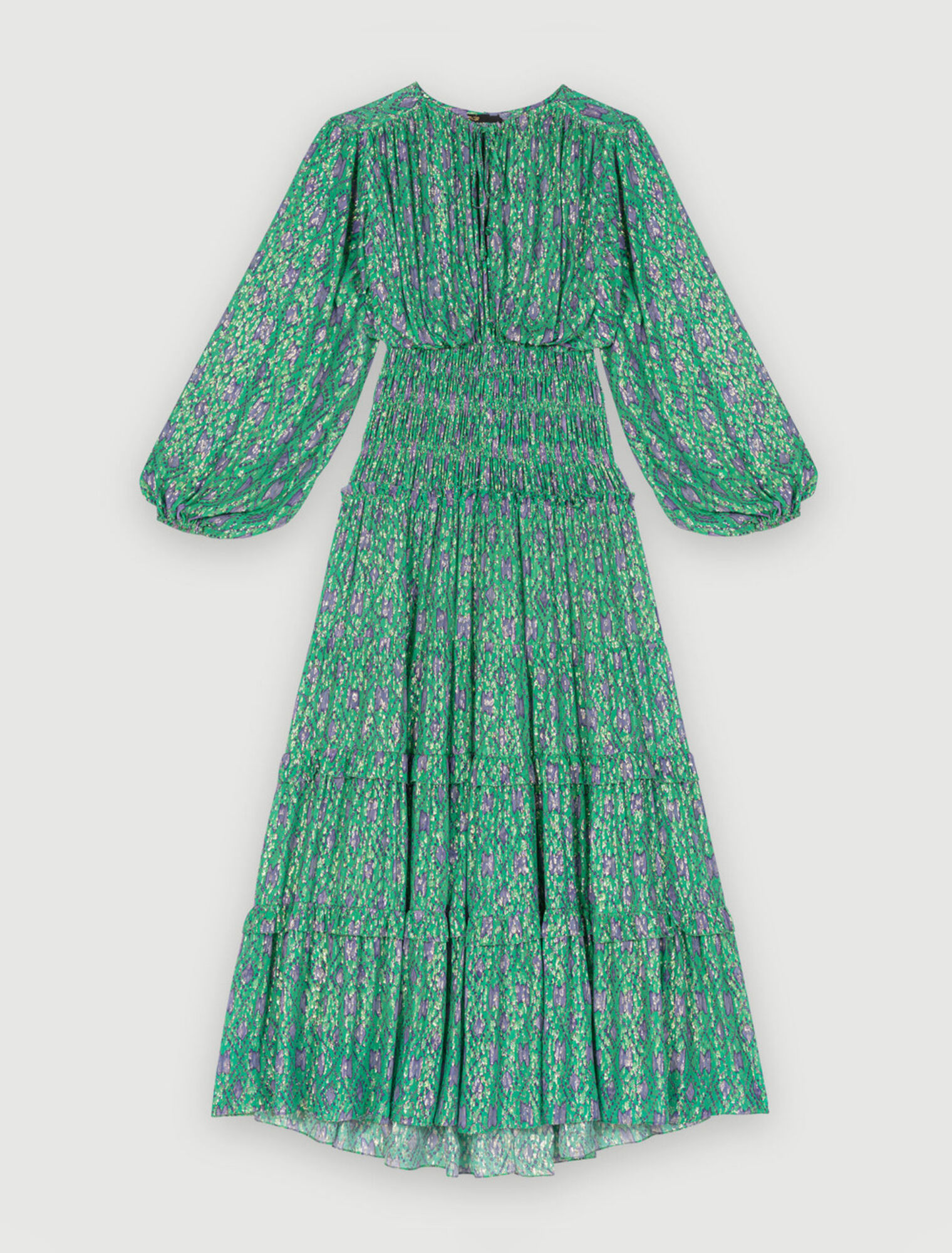 Long metallic dress