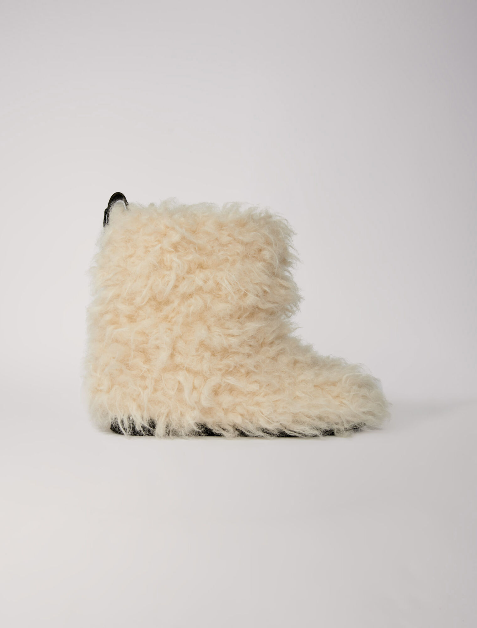 Ankle boots in fake fur