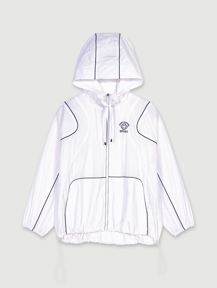 Hooded windbreaker