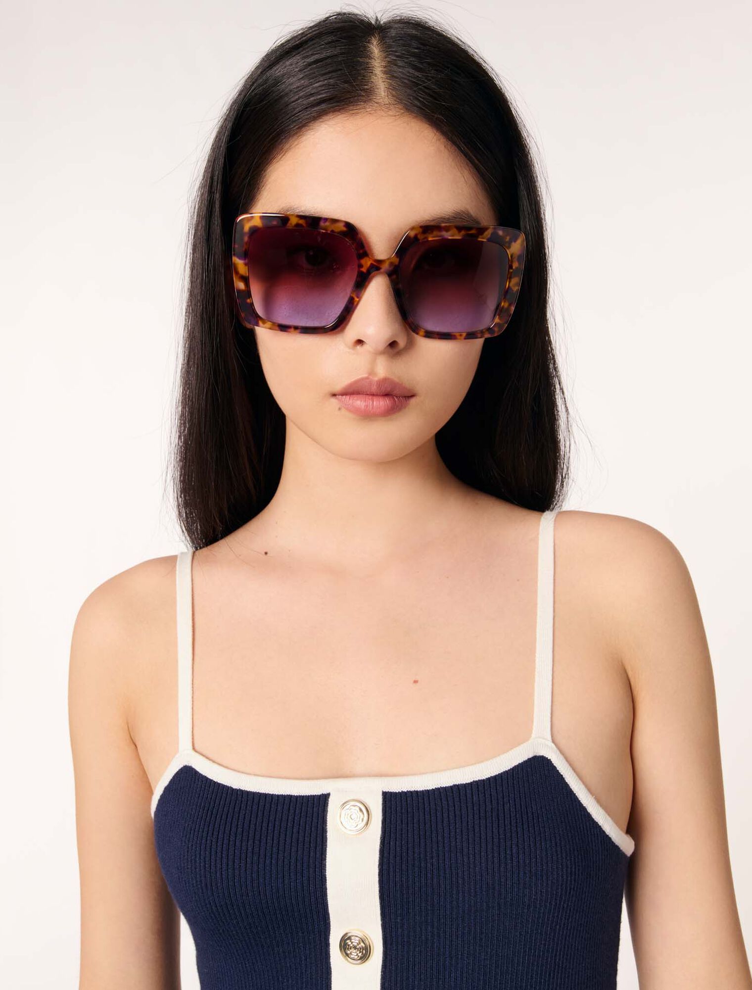 Robe courte en maille côtelée