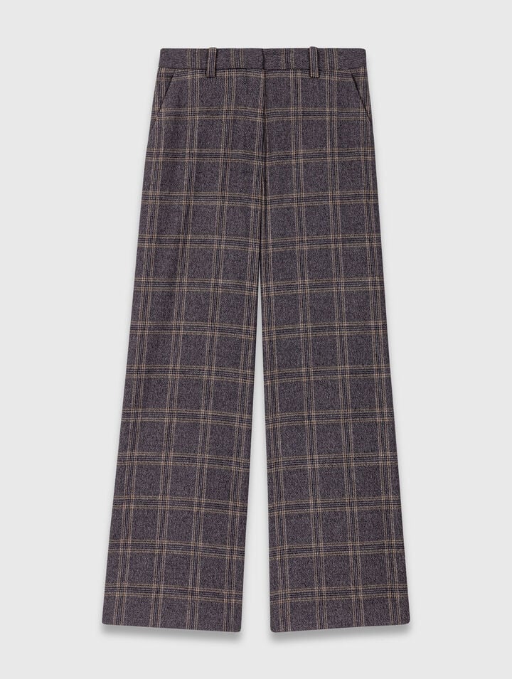 Pantalon de tailleur à carreaux