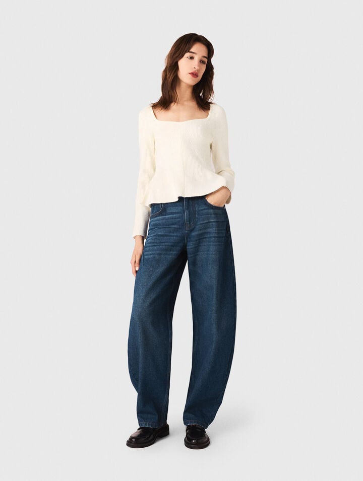 Peplum jumper