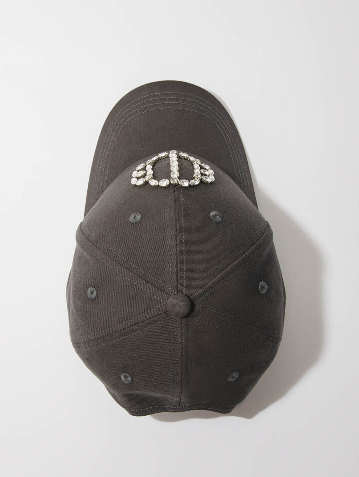 Clover rhinestone cap