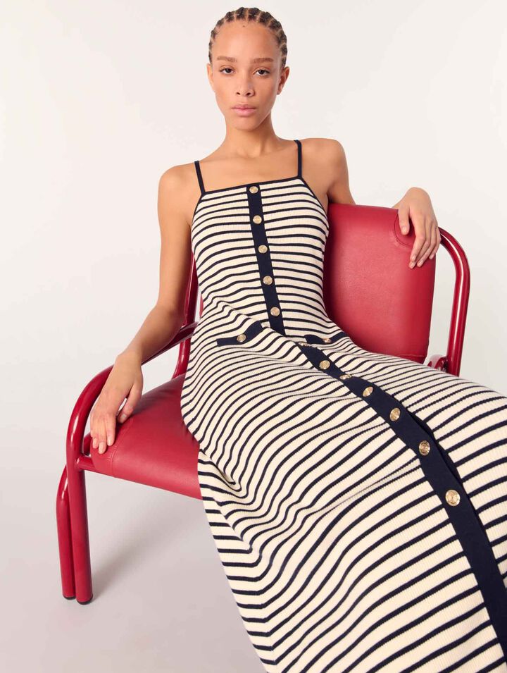 Rib knit maxi dress
