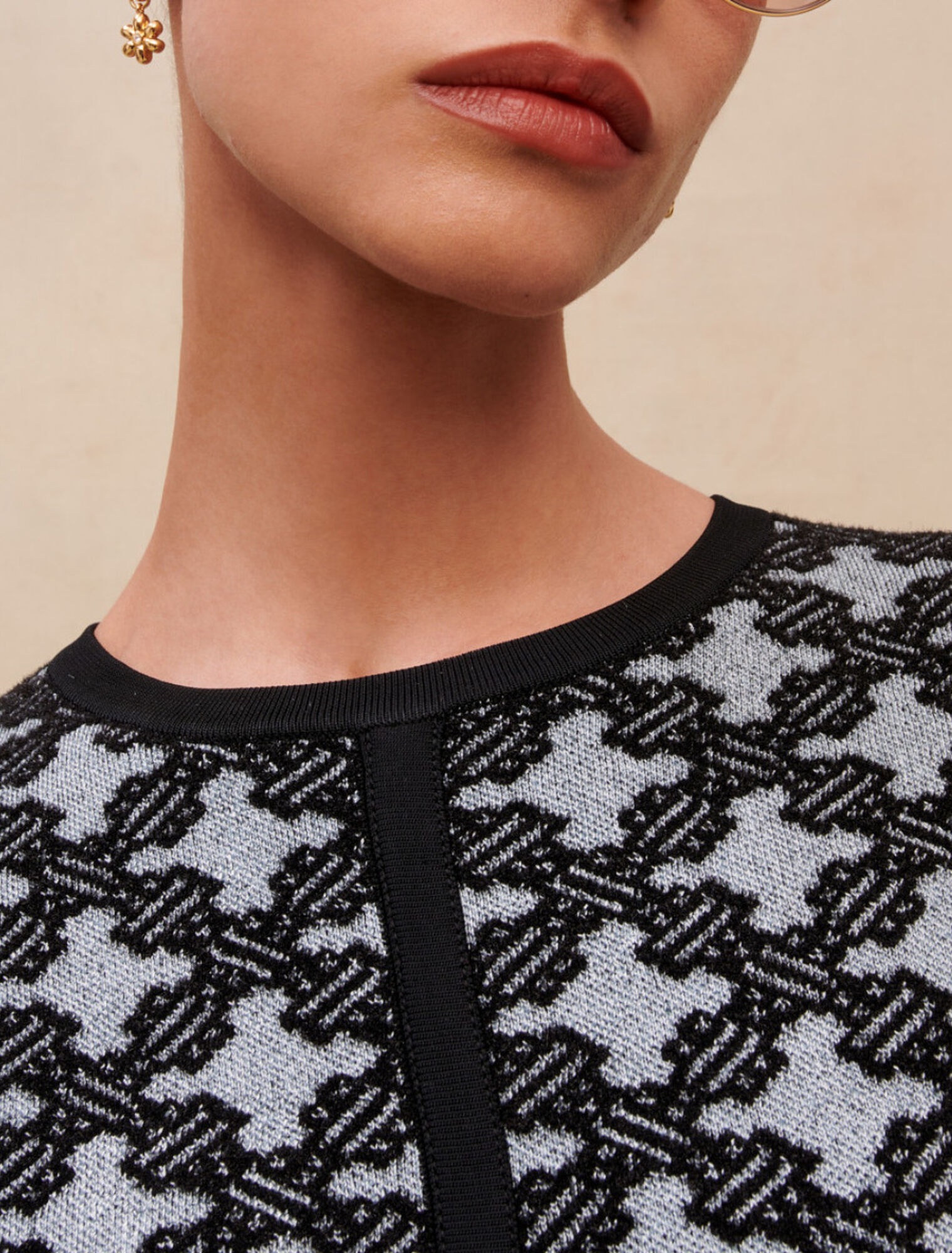 Robe en maille imprimée