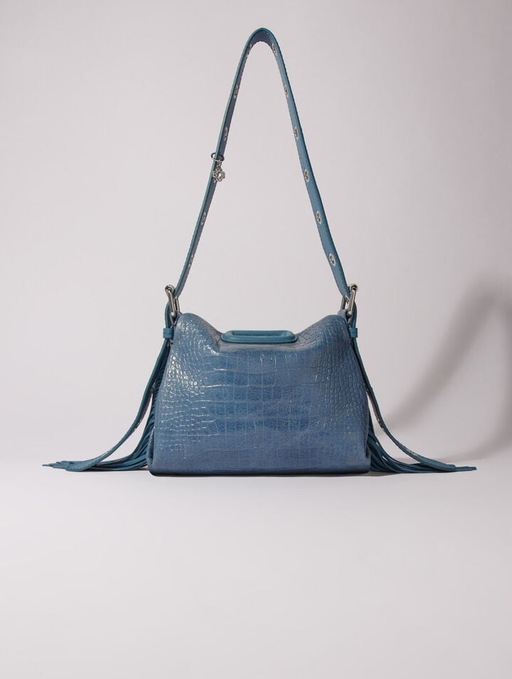 Sac Miss M Mini en cuir effet croco