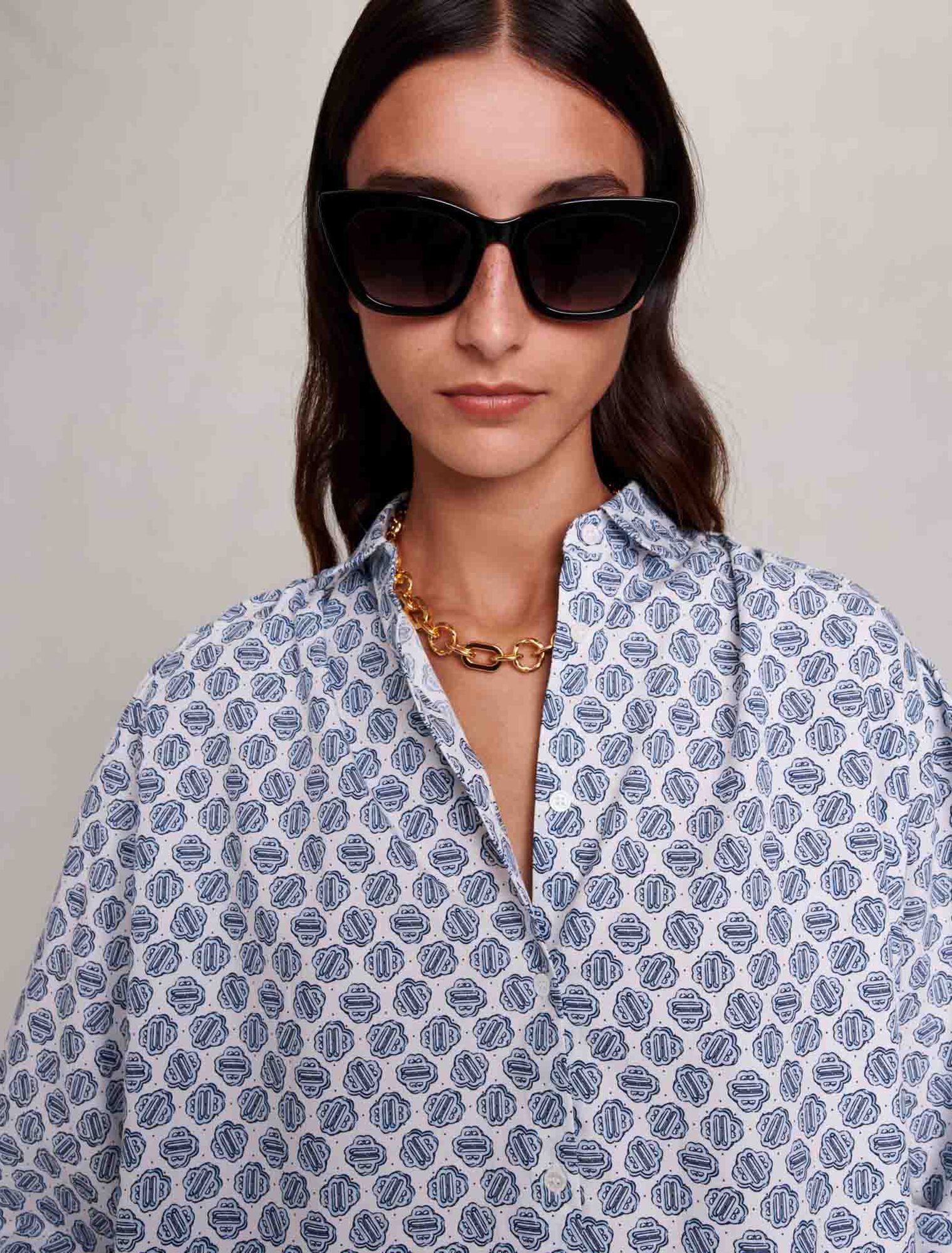 Chemise imprimé monogramme