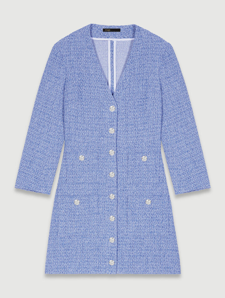 Robe courte en tweed