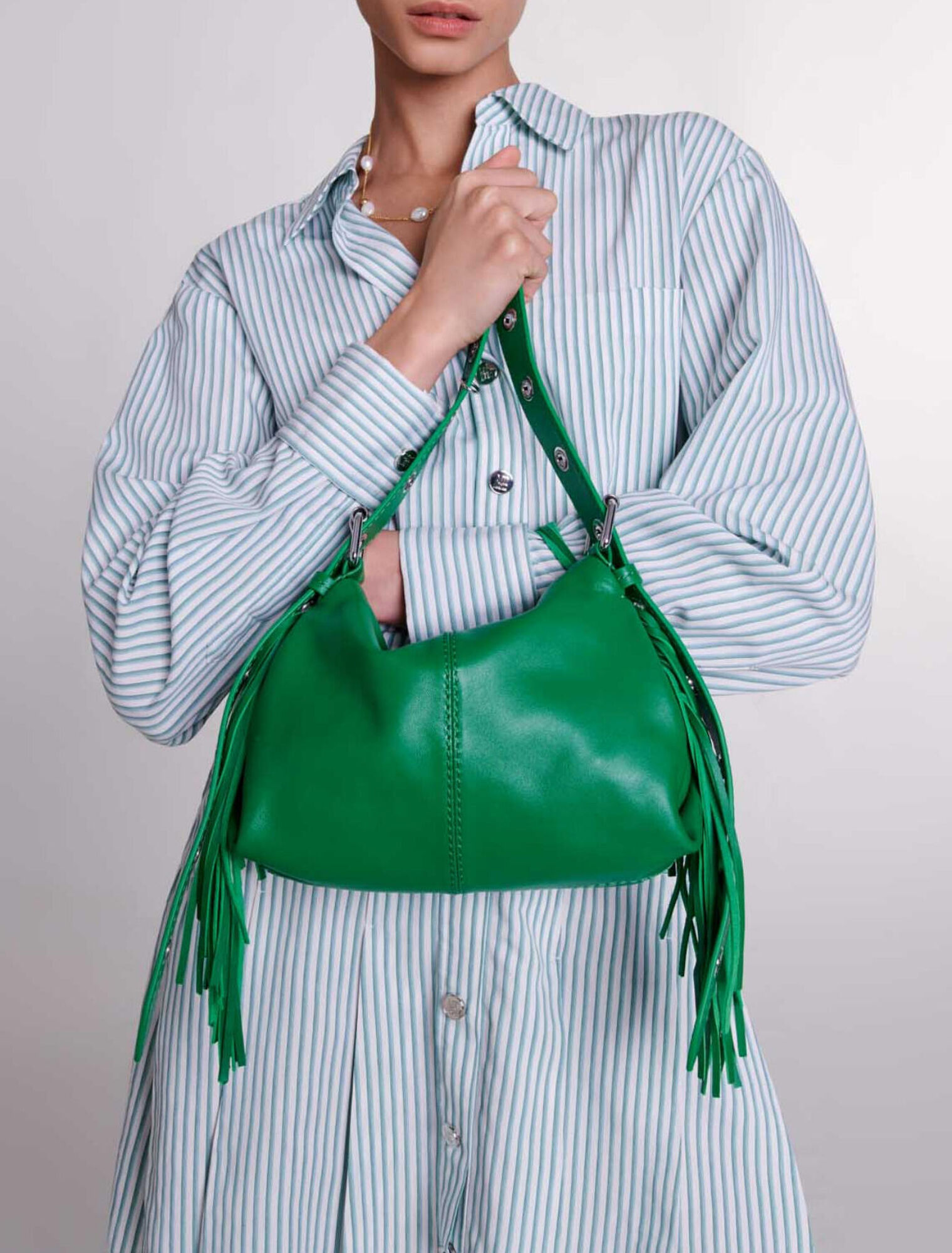 Robe chemise à rayures