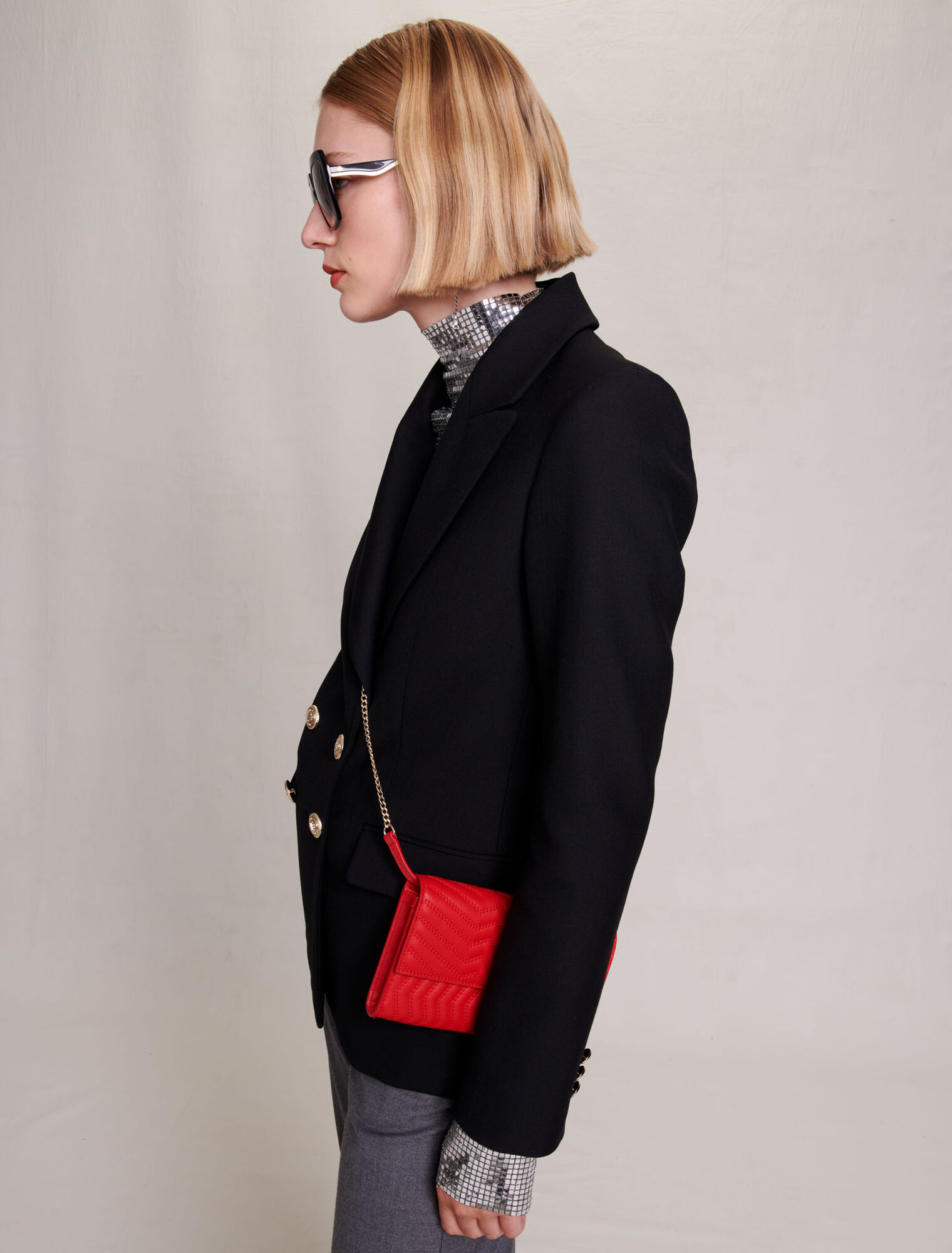 Veste courte en tweed