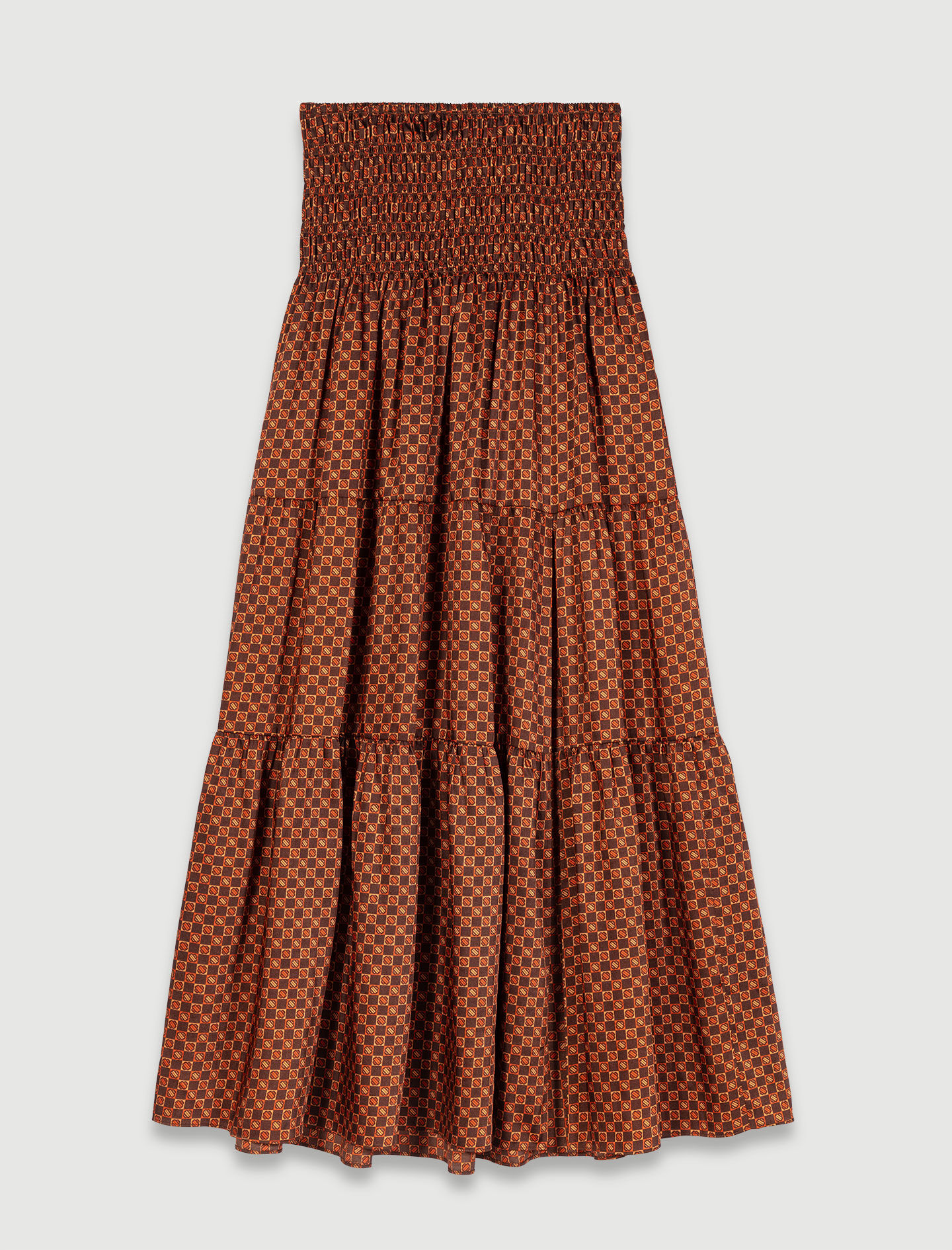 Long flared skirt