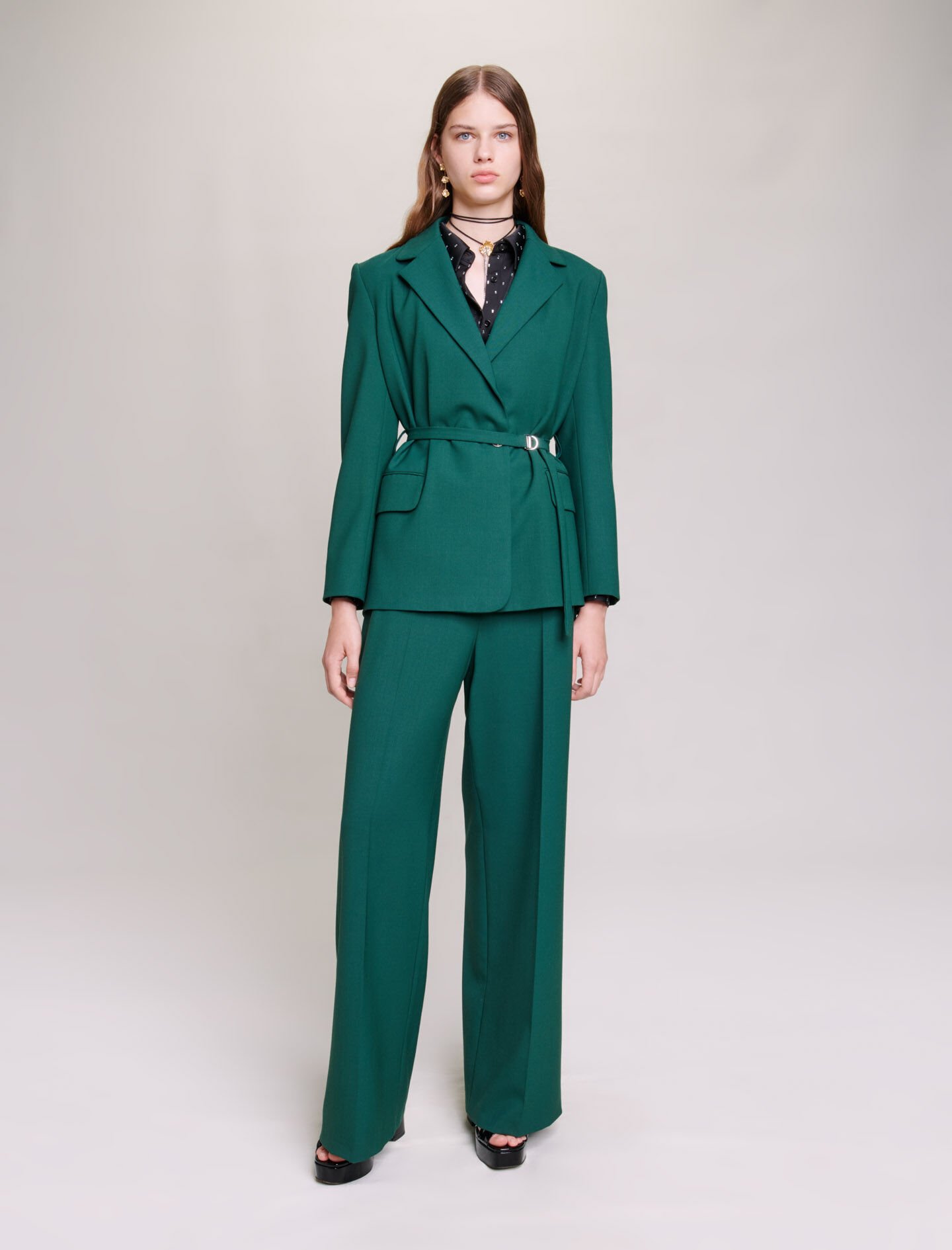 Suit jacket Green For Women Maje