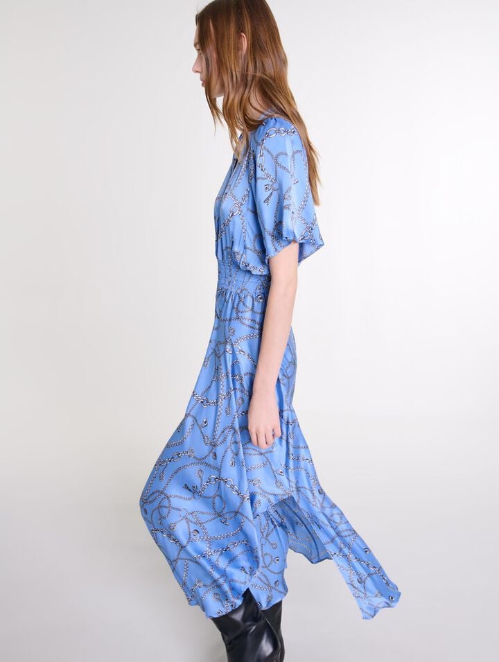 Robe longue imprimée