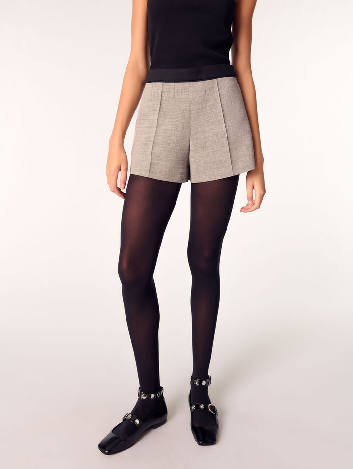 Short de tailleur à pinces