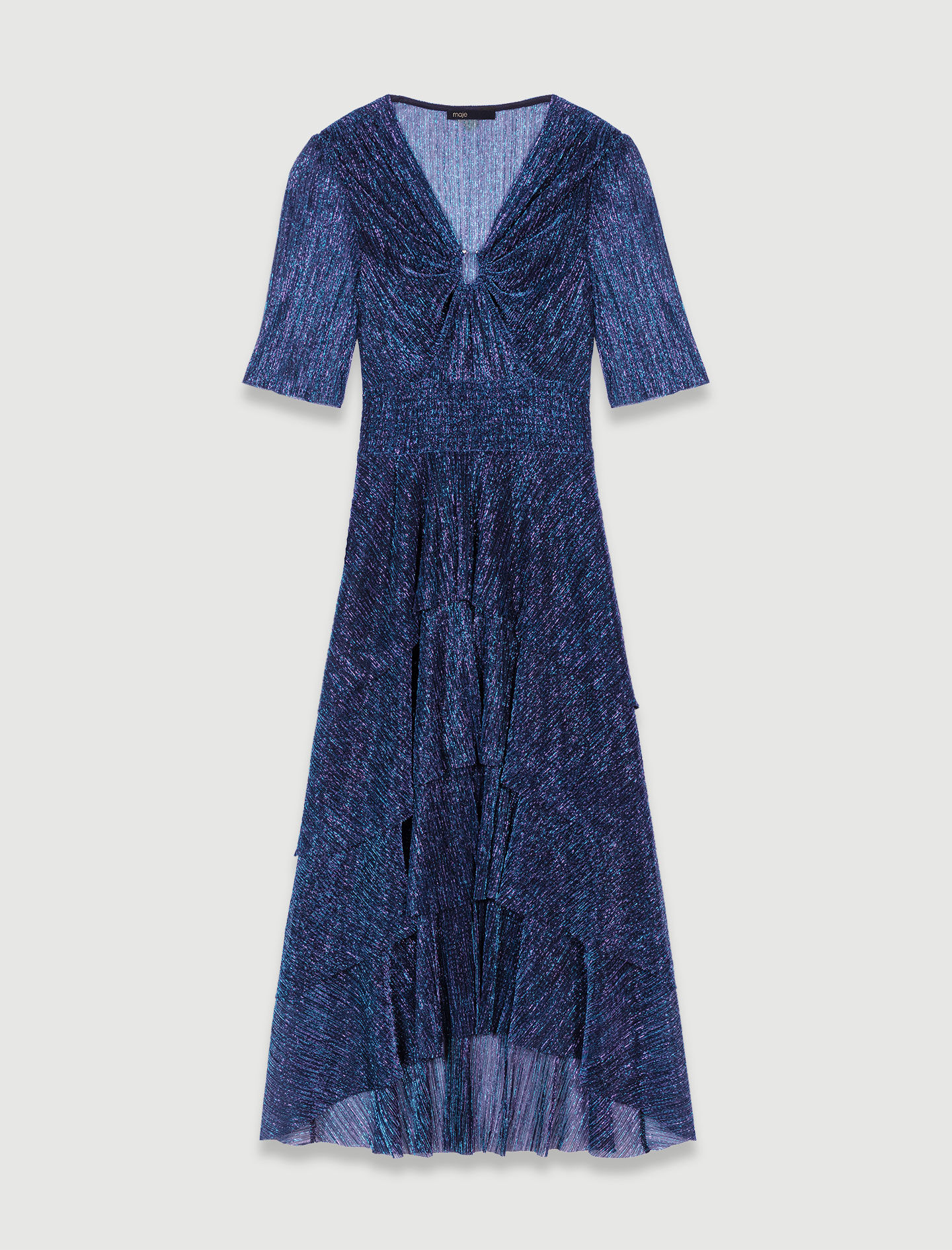 Robe longue à volants