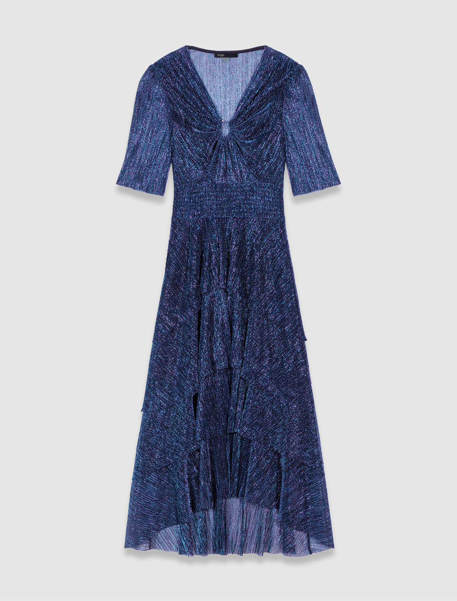 Robe longue à volants