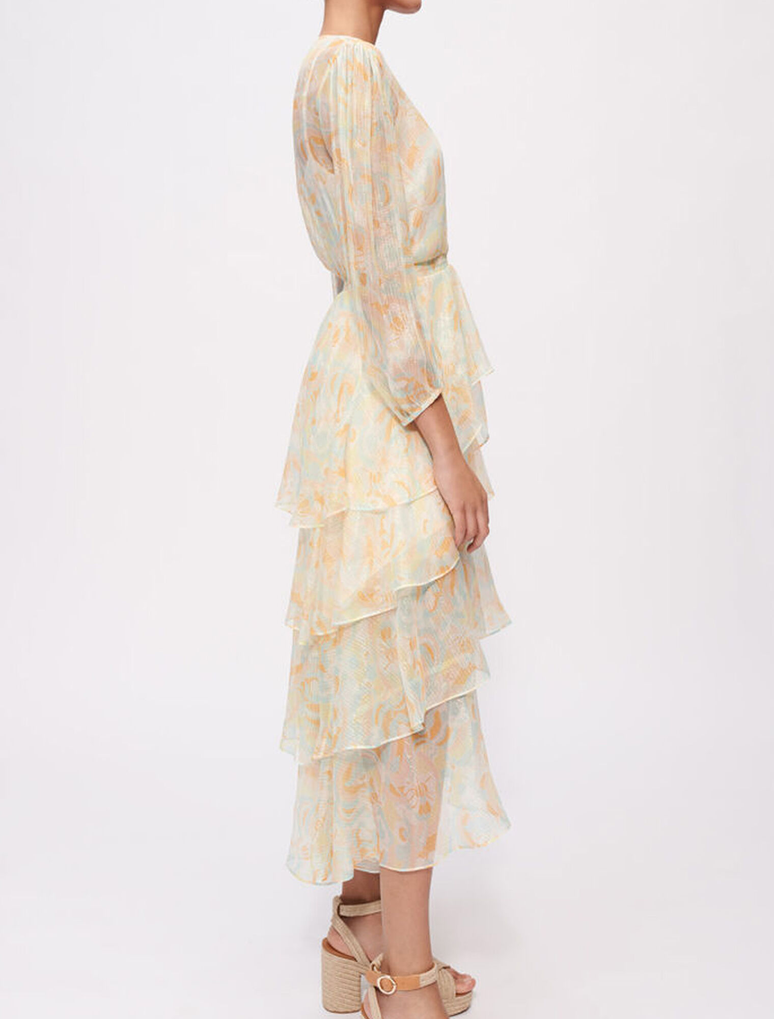 Robe en soie fluide et brillante