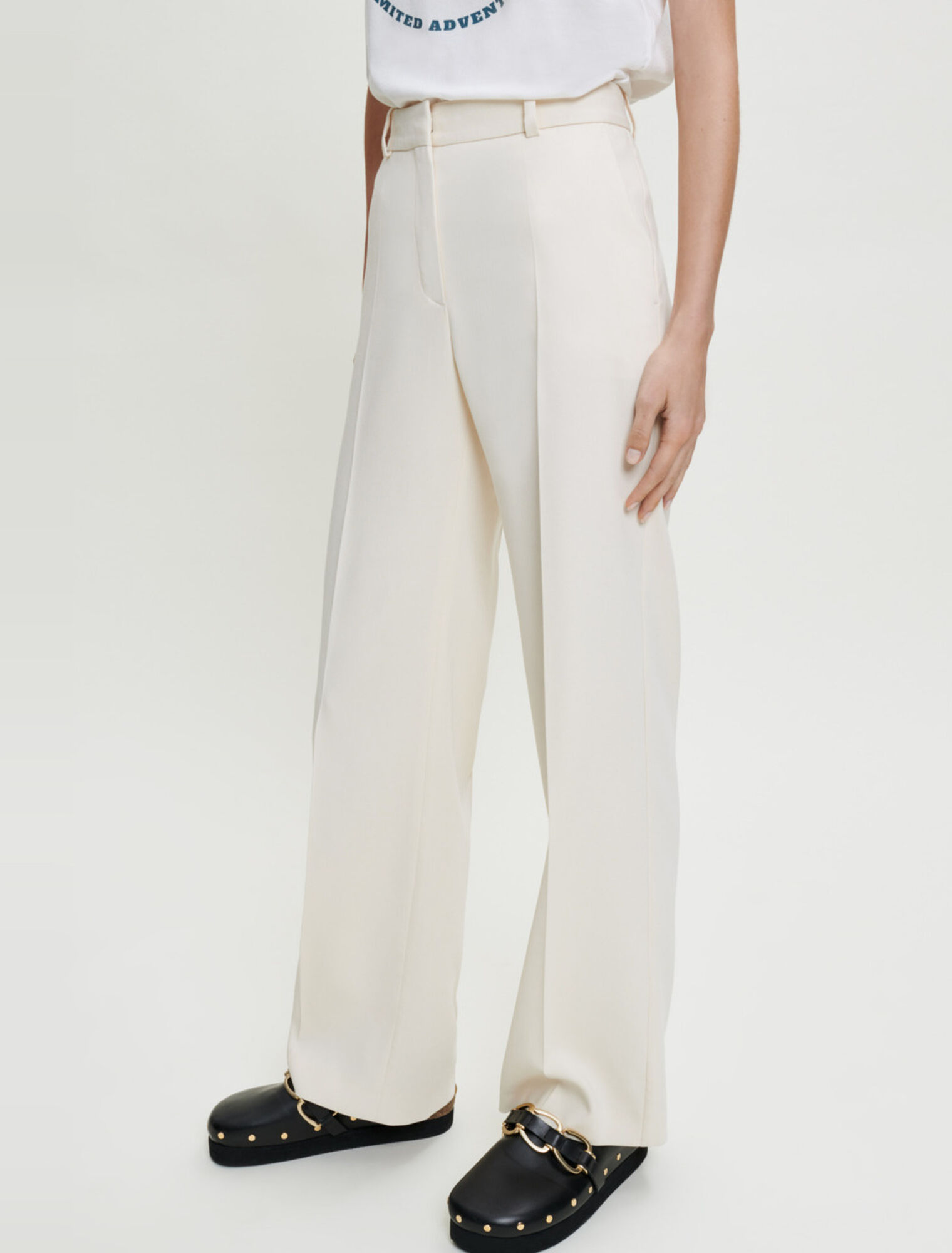 Pantalon tailleur large 