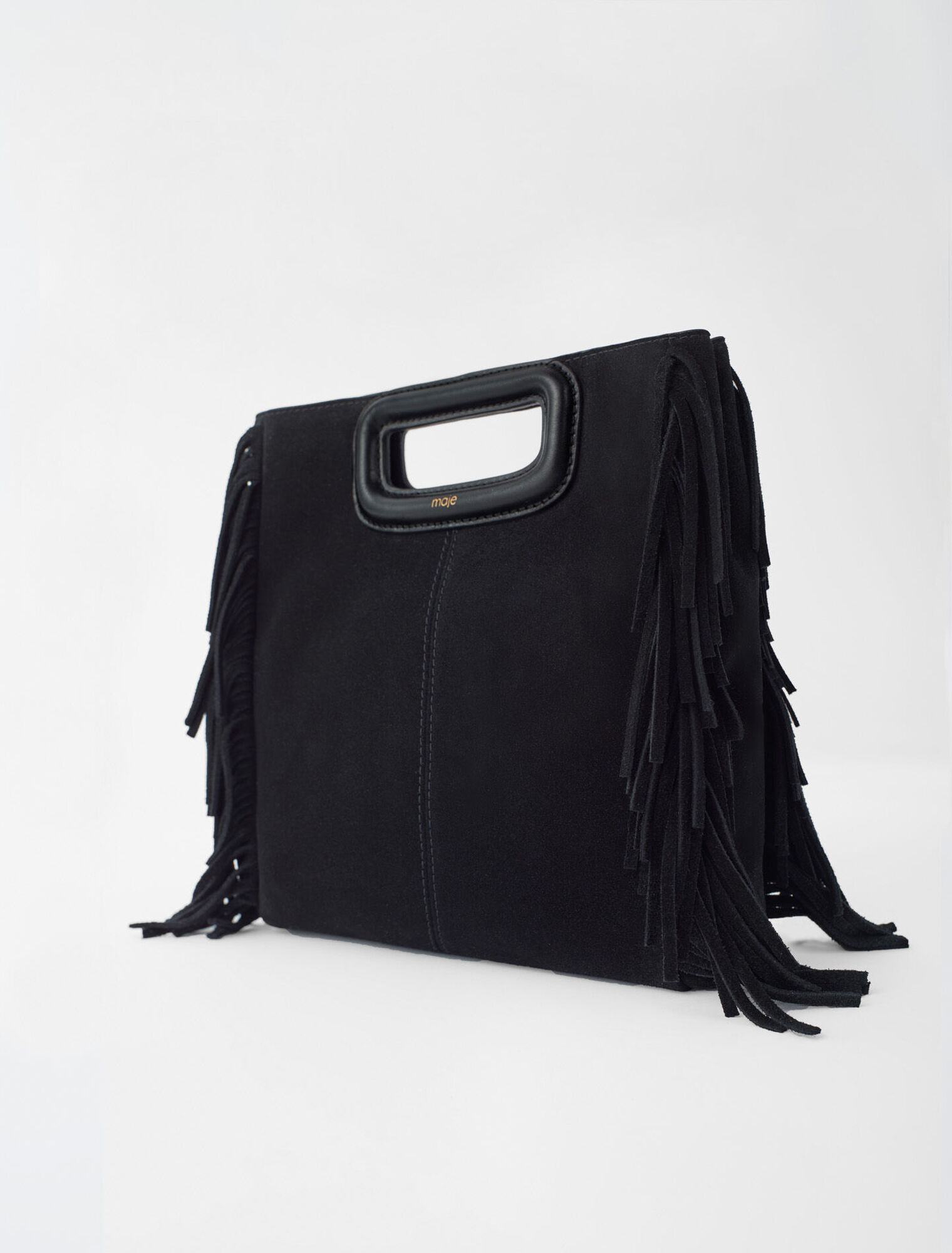 Sac M en cuir suède